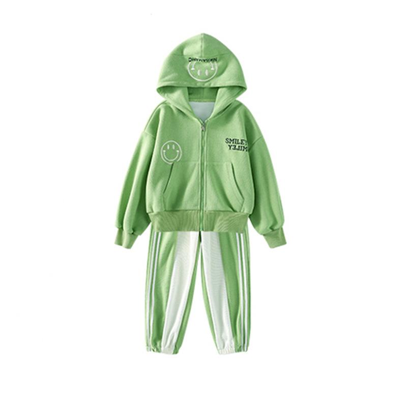 Dívčí podzimní tenký oblek Dětské jarní a podzimní dívčí ležérní sportovní oblečení