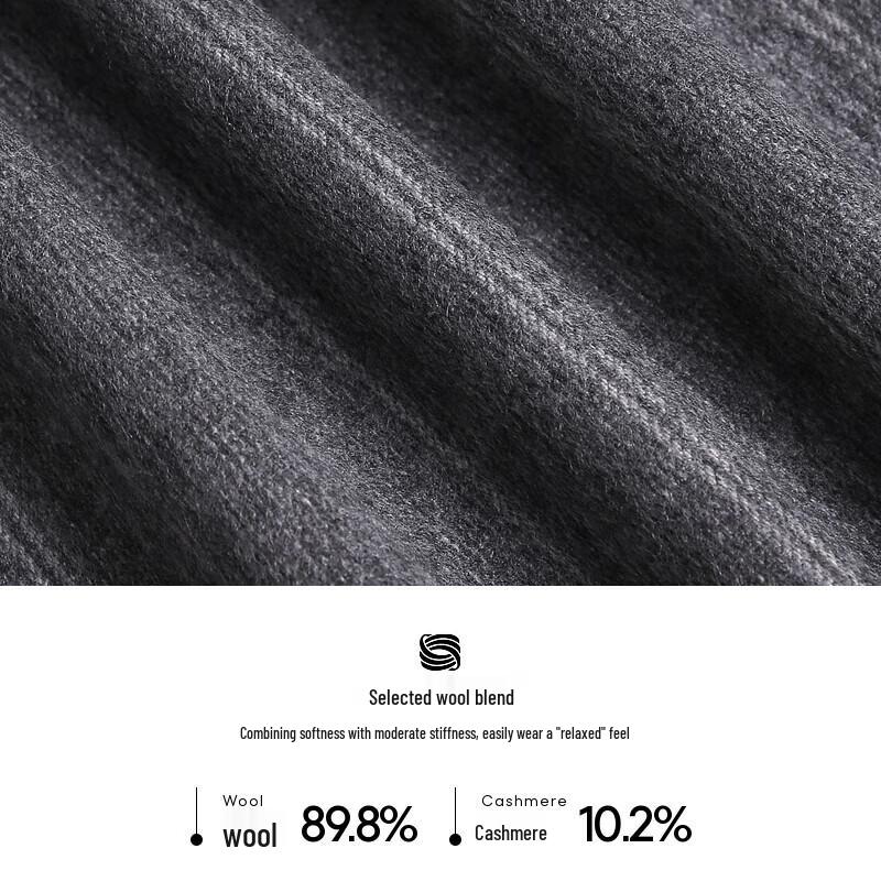 K-Boxing Men's Premium Wool Blend Zipper Jacket HDWE3903