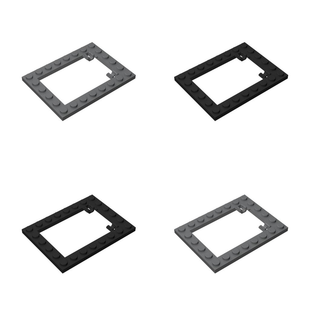 10pcs 92107 Little Builder Plate 6x8 Trap Door Frame Flush 4x5 Trap Door Flat Hinge Building Block Part MOC Toy Compatible
