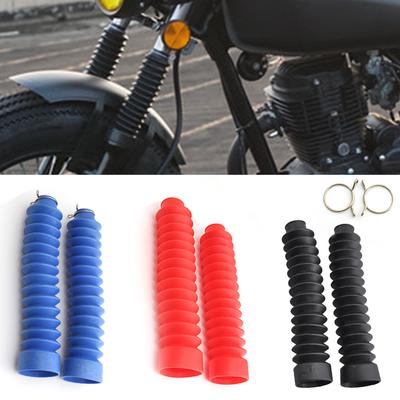 2 Stück Motorradteil Gabelmanschetten Gamaschen Stiefel Stoßdämpferschutz Staubschutz Für Off Road Pit Dirt Bike Motocross Fahrrad