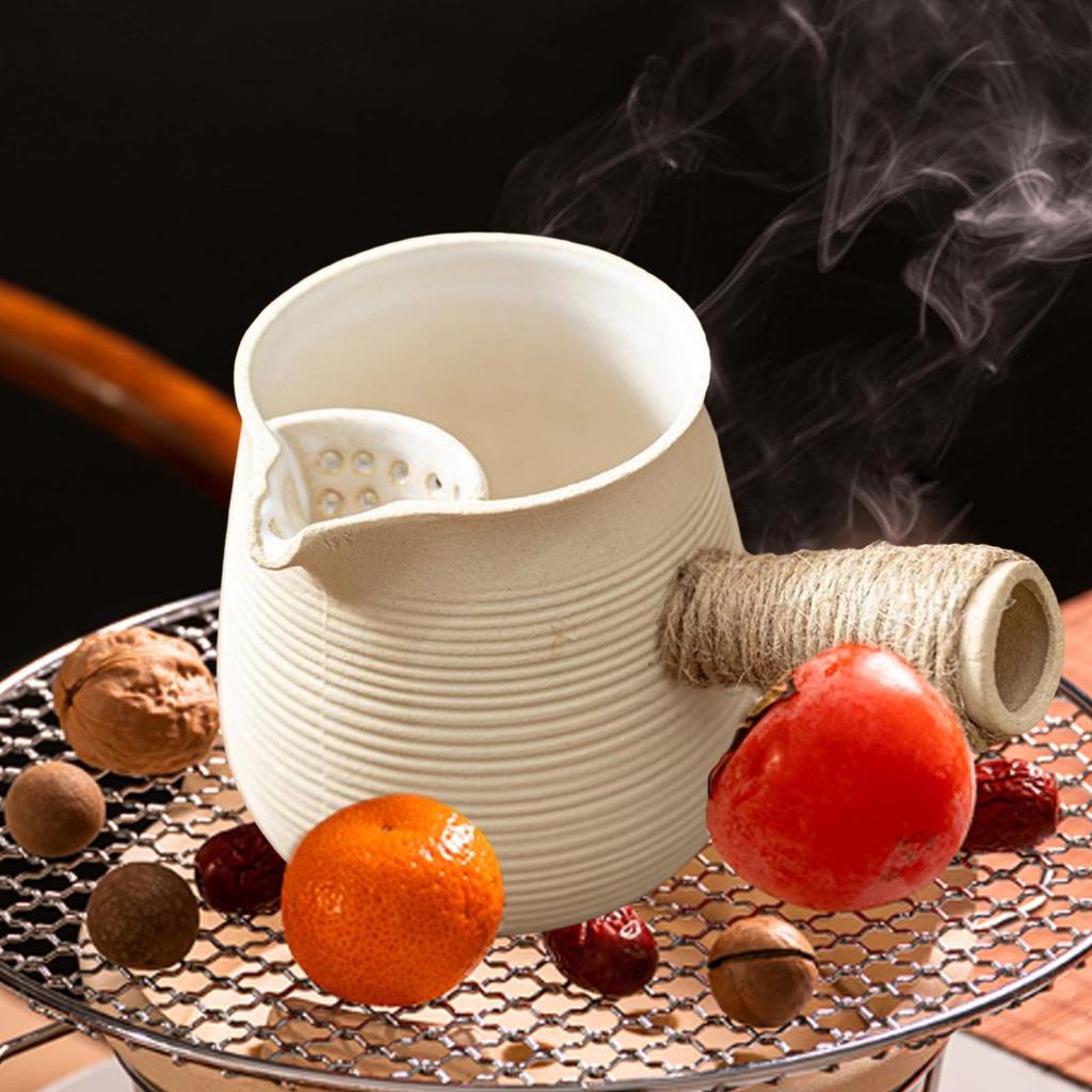Keramik-Teekanne mit Teefilter für losen Tee Langlebiger Tee-Infuser mit Seite