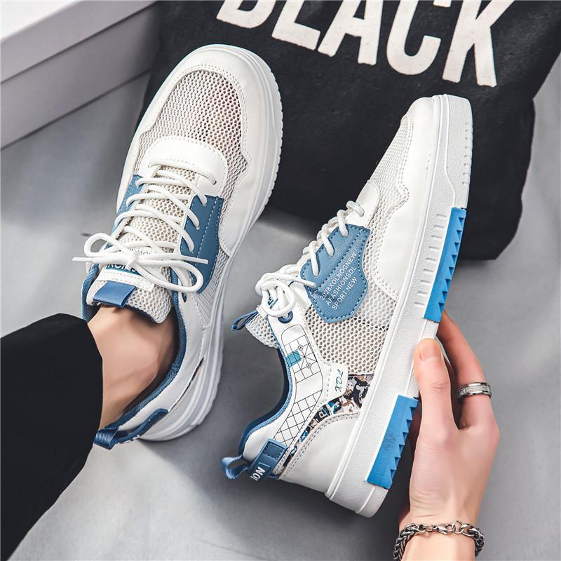 Men's Shoes Spring Breathable Thin Mesh Mesh Shoes Versatile Sports and Leisure Shoes Men's Small White Board Shoes Men's Trendy Shoes