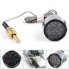2" 52mm 12V Pointer Mechanical Water Temperature Temp Gauge 40-130℃,110-265℉,Yellow Light Car Meter with Sensor NPT 1/2, 1.8m Wire Length