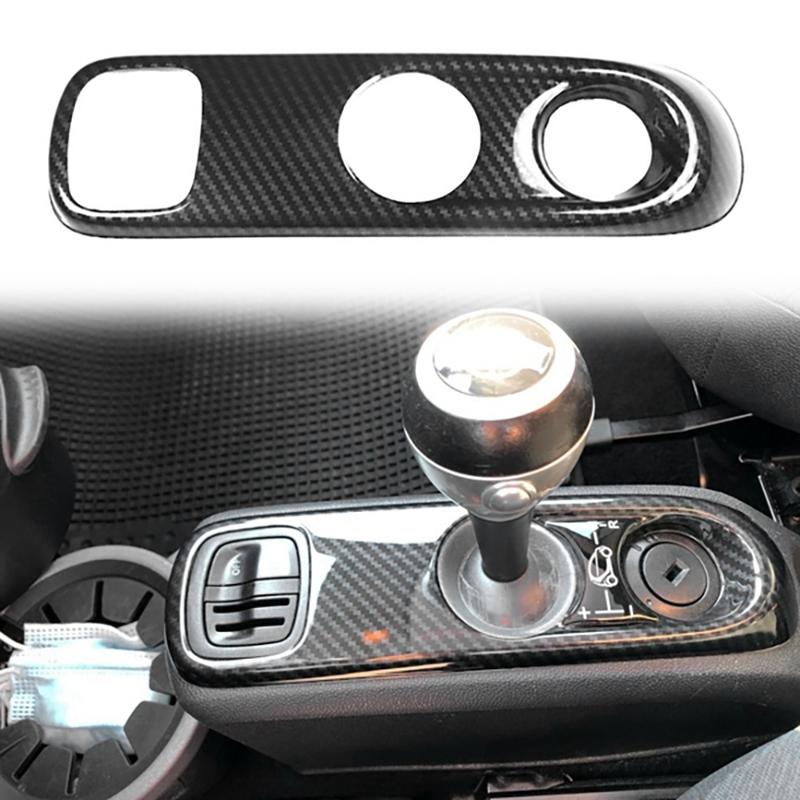 Carbon Fiber Gear Shift Frame Cover Trim for Smart 451 Fortwo