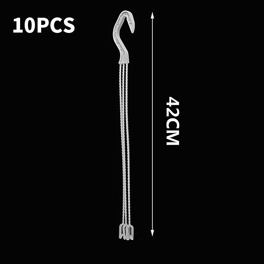 

10 шт. Балкон Домашний декор 42 см Подвесной держатель для корзины Подвесной крюк для кашпо Горшок для цветов белый