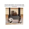 Creamy Simple Mobile Storage Rack for Living Room Bathroom Bedroom Two Layers Standalone Shopping Cart New Arrival