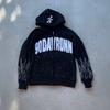 American Style 3D Print Hooded Sweatshirt Zip-Up Streetwear Hip Hop Punk Loose Fit Long Sleeve Top Youth