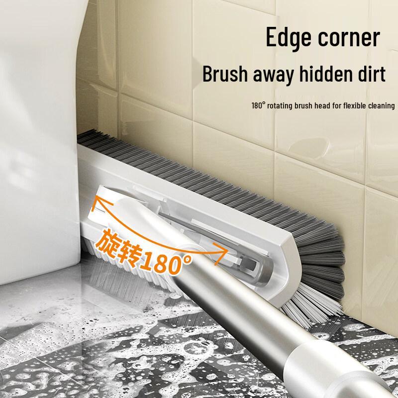V-Shaped Long-Handle Bathroom Floor & Grout Brush