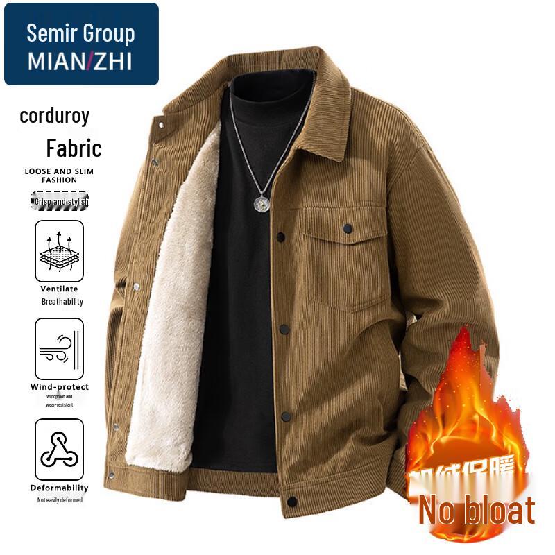 

Men s Warm Corduroy Lapel Jacket 5XL
