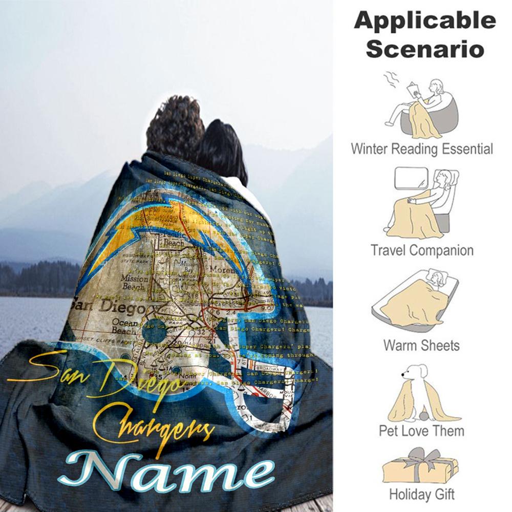 Football Cap Customize Your Name Blanket Gift Personalized Blanket Comfortable Perfect for Chair Bedding Bed Picnics Four Seasons Universal