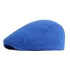 New Spring Beret Hat Men Women Solid Color Knitted Visor Golf Cap Casual Herringbone Newsboy Cap Peaked Duckbill Hat 12 Colors