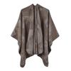Women's Plus Size Imitation Cashmere Double-Sided Jacquard Shawl