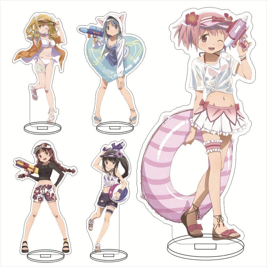 Anime Puella Magi Madoka Magica Brand Water Gun Kagami Round Acrylic Stand Model Ornament Accessories Goods Collection Gifts