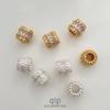 Zircon Inlaid Jewelry Spacer Beads - Strong Color Retention, Small Waist Lu Lu Tong Bead Materials