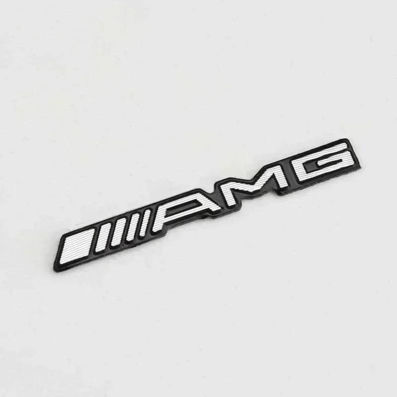 1pcs Letter Emblem Badge for Mercedes Benz AMG Interior Center Console Fob Logo Car Styling Accessory 3D Sticker for C E GLK GLA AVF9