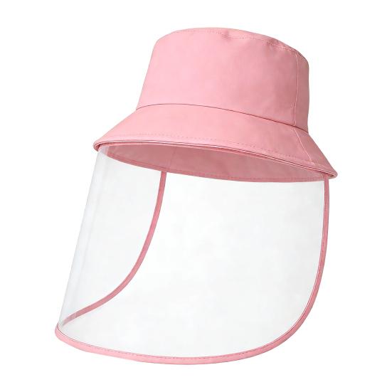 

Повнолицьовий кухонний захист від бризок Масляно-паростійкий козирок з прозорою ПВХ лінзою Легкий дизайн із захистом від запотівання Захисна маска для домашніх кухарів та безпеки на кухні рожевий