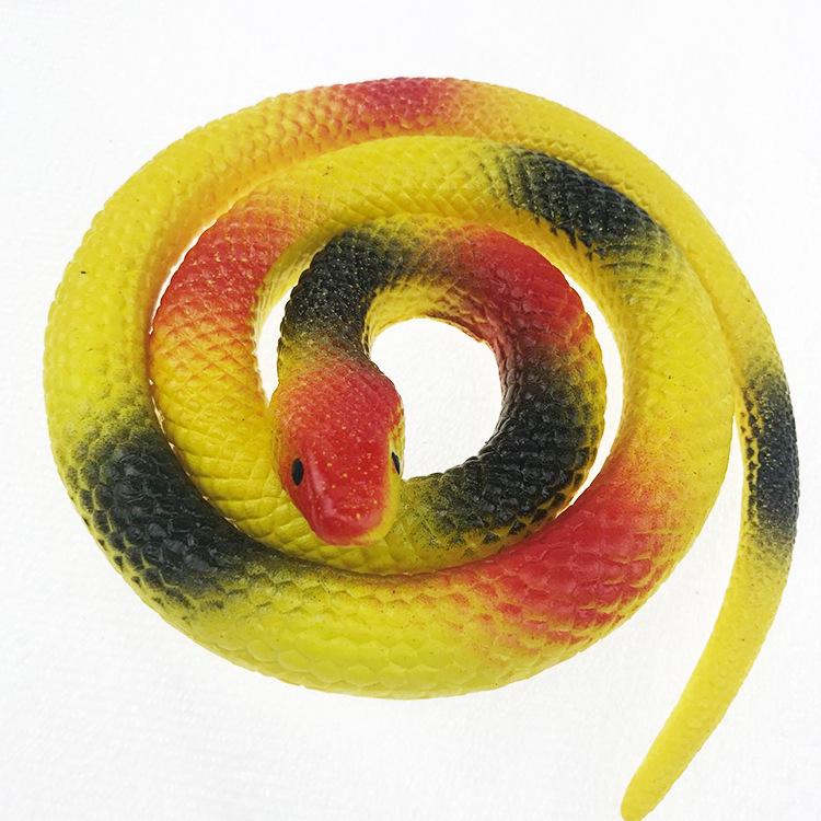 Realistic Cobra Snake Toy - Soft Rubber Prank Snake for Halloween