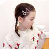 Frosted Pentagram Milk Coffee Hairpins for Energetic Girls - Princess Style BB Bangs Clips