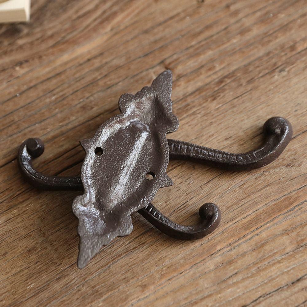 Multi-functional Three Layers Wall Hooks Rotatable Wall Decoration Coat Hook Entrance Hook Garden