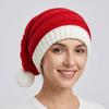 Green Red Santa Beanie Hat Santa Claus Striped Hat All-match Christmas Knitted Hat Christmas