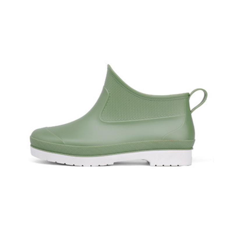 

Модные весенние унисекс резиновые дождевые ботинки до щиколотки, водонепроницаемые, нескользящие ботильоны, модные ботинки для пар, мужские рабочие ботинки, обувь для рыбалки, размеры 40-44 44 зелёный