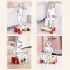 Ergonomic Toilet Footstool Waterproof Children's Toilet Stool Under Desk Footrest  Pregnant Woman