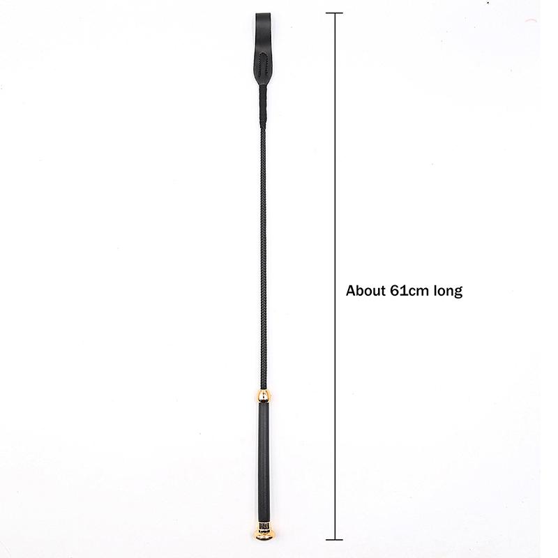 Pu Leather Long Straight Whip Flogger Paddle Horse Whip Training Riding Crop Whip With Anti-Slip Grip Equestrianism Horsewhip