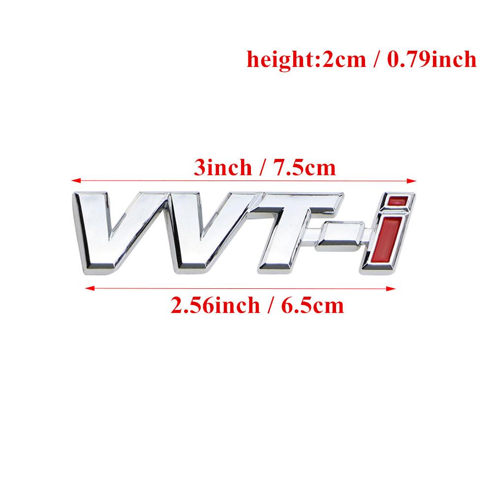 1pc Universal VVTI Style Car Refit Sticker VVT-i Racing Badge Emblem Decal Logo Sticker Plate Car Styling Accessories