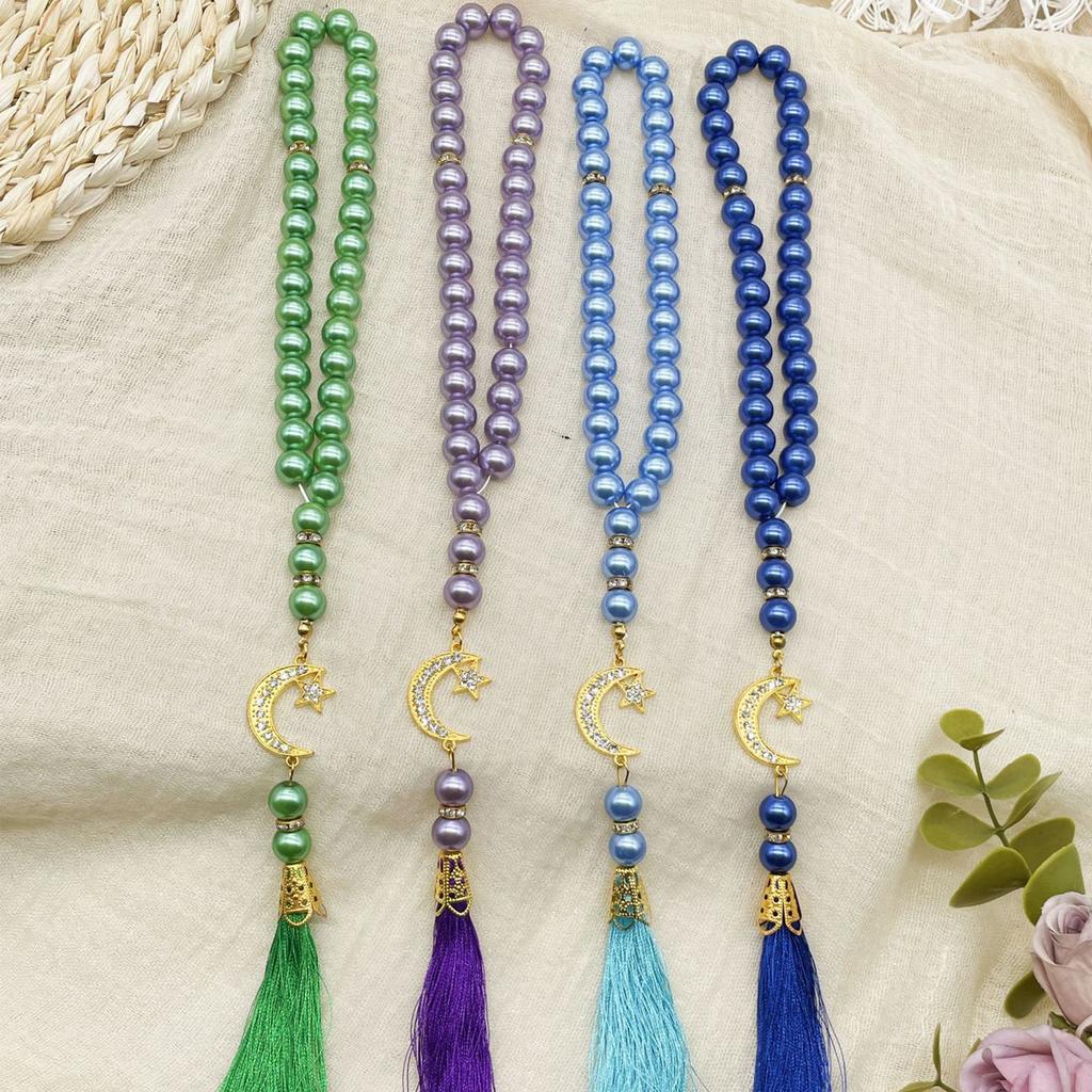 33 Perlen Glas Rosenkranz für den täglichen Gebrauch und zur Besinnung Islamisches Gebetsperlen Armband Handgefertigt Kulturelles Geschenk für Muslime