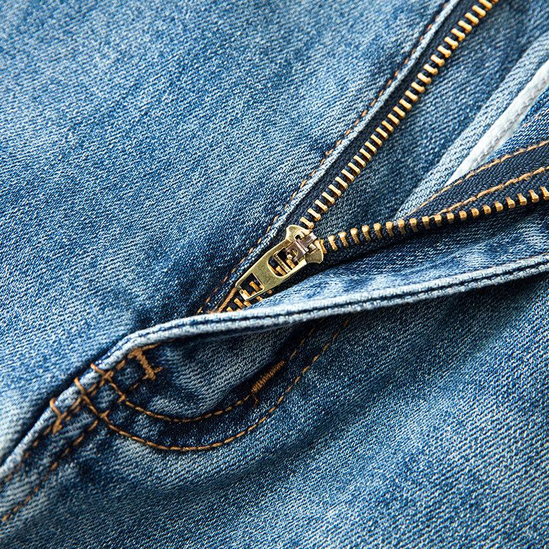 2023 Jaro/Léto Nadměrná velikost Dámská Džínová Midi Sukně s Vysokým Pasem, Retro, Dřená, s Rozparkem