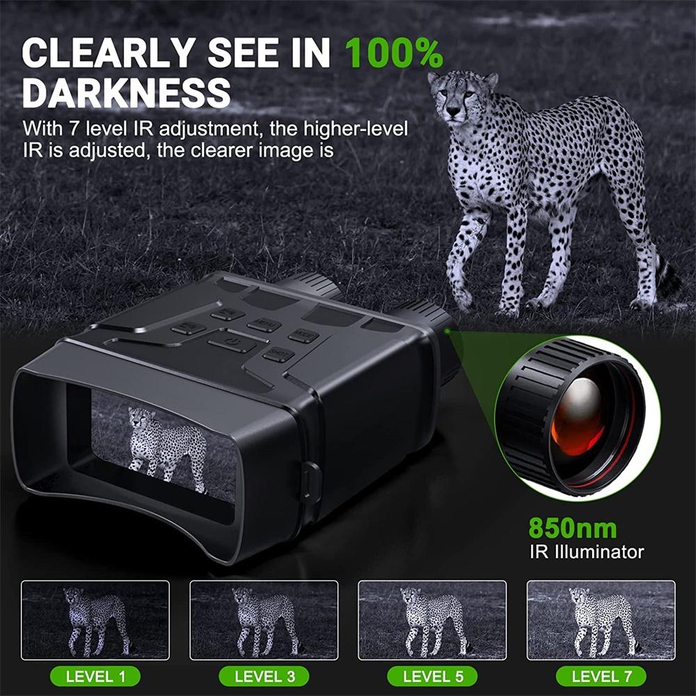 R6 1080p Professional Rechargeable Infrared Binoculars Telescope 5x Digital Zoom 300m Night Vision Device For Hunting Camping
