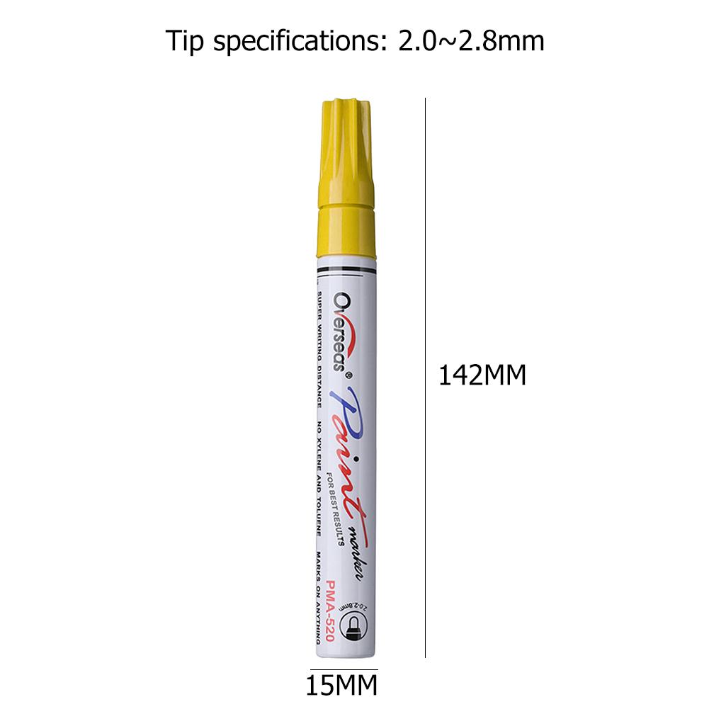 

Car Scratch Repair PenWaterproof Auto Touch Up Paint Pen Fill Remover Vehicle Tyre Paint Marker Clear for Car Styling Fix Care жёлтый