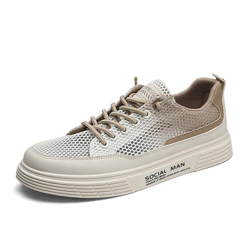 

Mesh shoes men s shoes 2025 new summer breathable thin mesh flat baseplate shoes summer casual sports trendy shoes 44