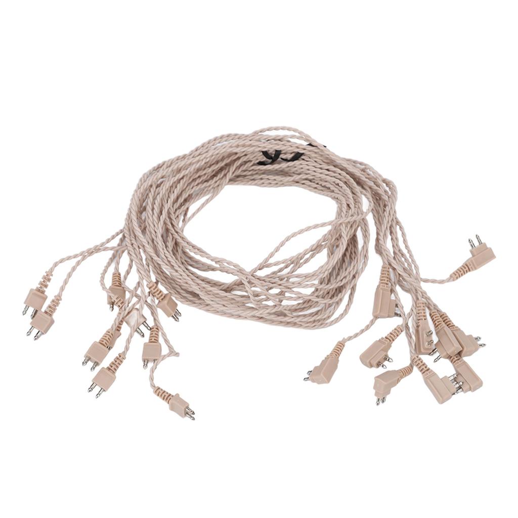 10Pcs 2pin Hearing Aid Cable High Temperature Resistance PVC Reliable Stable 75cm Length Aid Receiver Wire Cable
