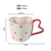 Creative 300ml Hearts Ceramic Coffee Mug Love Handle Couple Mug Afternoon Tea Dessert Tea Cup Drinkware Office Mug Home Decor