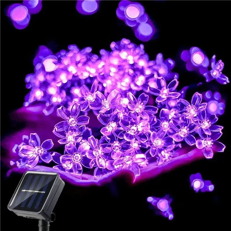 

LED Fairy Cherry Blossom Light String Garden Summer Holiday Decor Solar Garland Wedding Party Decoration Outdoor Solar Lamp 5M 20LEDs