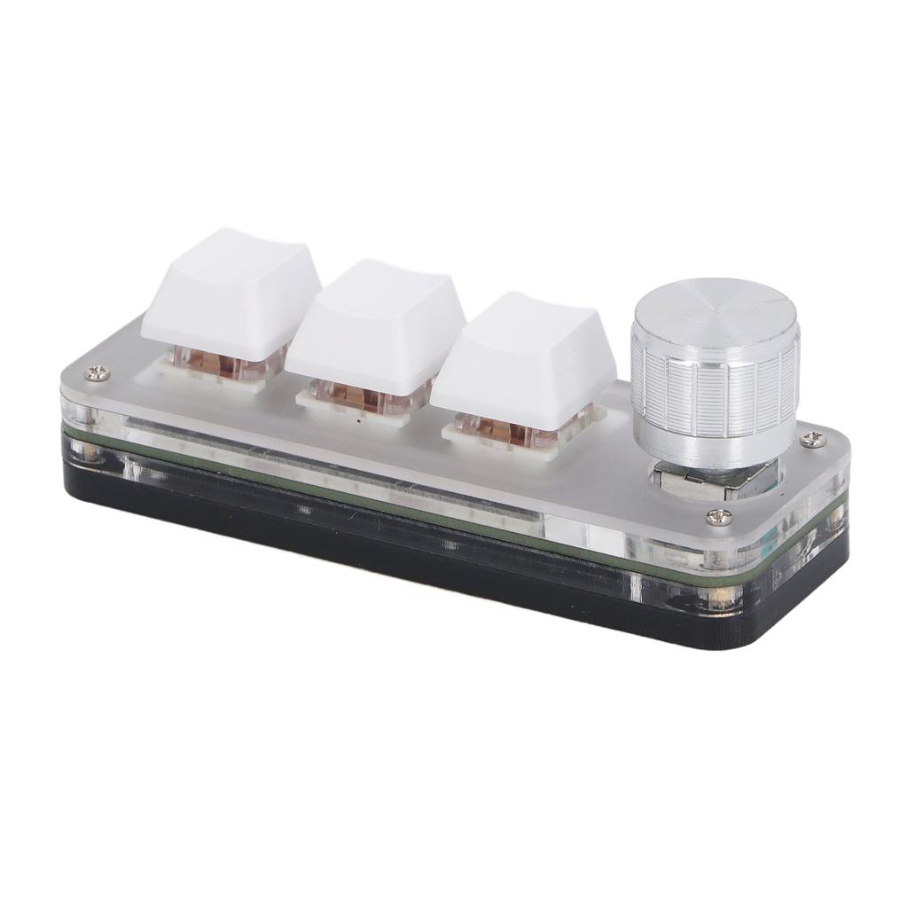 Mini 3 Key Keypad Wired Industrial Console Dustproof Red Switch Mechanical Gaming Keyboard