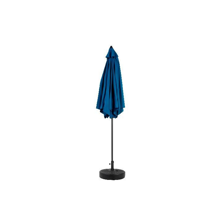 Parasol Extérieur Rectangulaire Double Face De 2,7 M Avec Manivelle (bleu) (sans Pied)