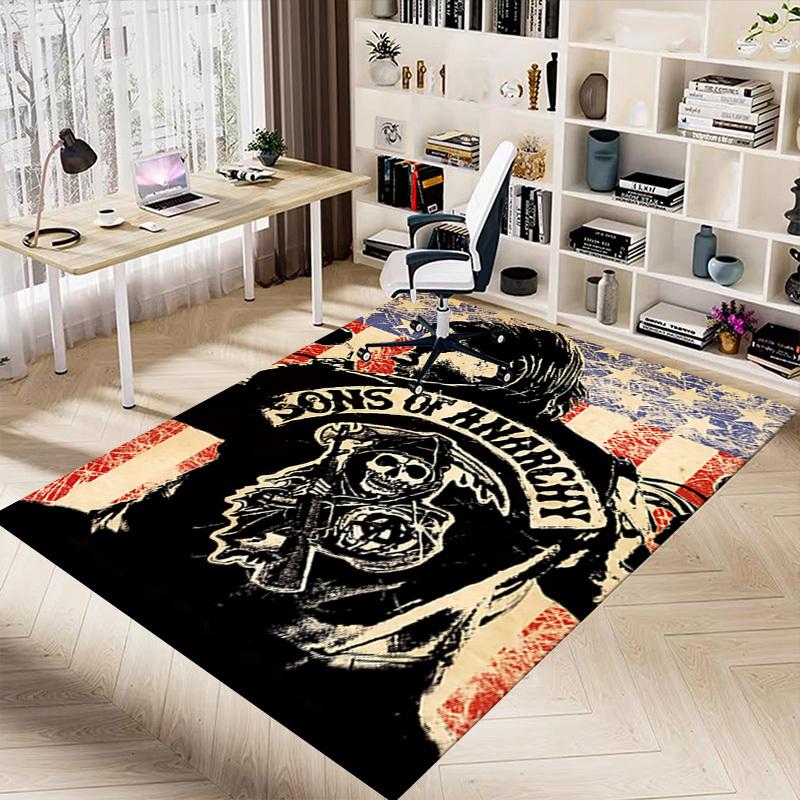 1pc Sons of Anarchy Carpet, Office Rug Outdoor Mat Home Decor Area Carpet Festival