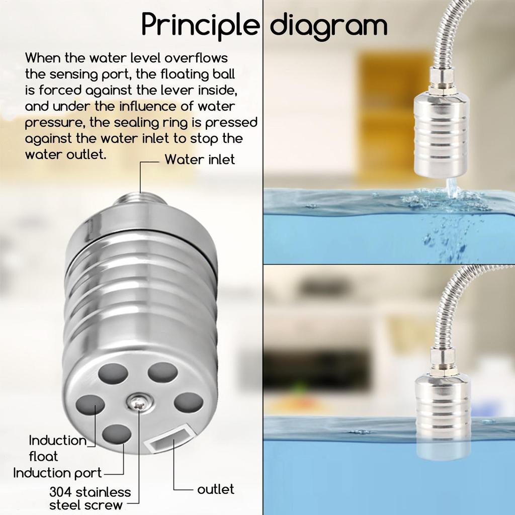 Water Level Control Valve Water Tank Level Controller Fully Automatic Mini Float Valve Effective Compact Floating Ball Valve