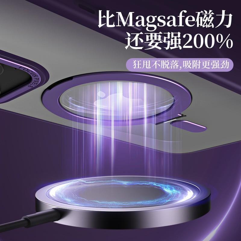 Magnetic Phone Case With Hidden Kickstand IPhone 17 Pro Max 16 15 14 13 12 11 TPU Shockproof Transparent Support Stand Cover