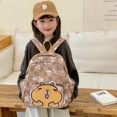 School BagsNew Kapibara Cute Cartoon Children's  Casual Backpack 2-5 Years Old