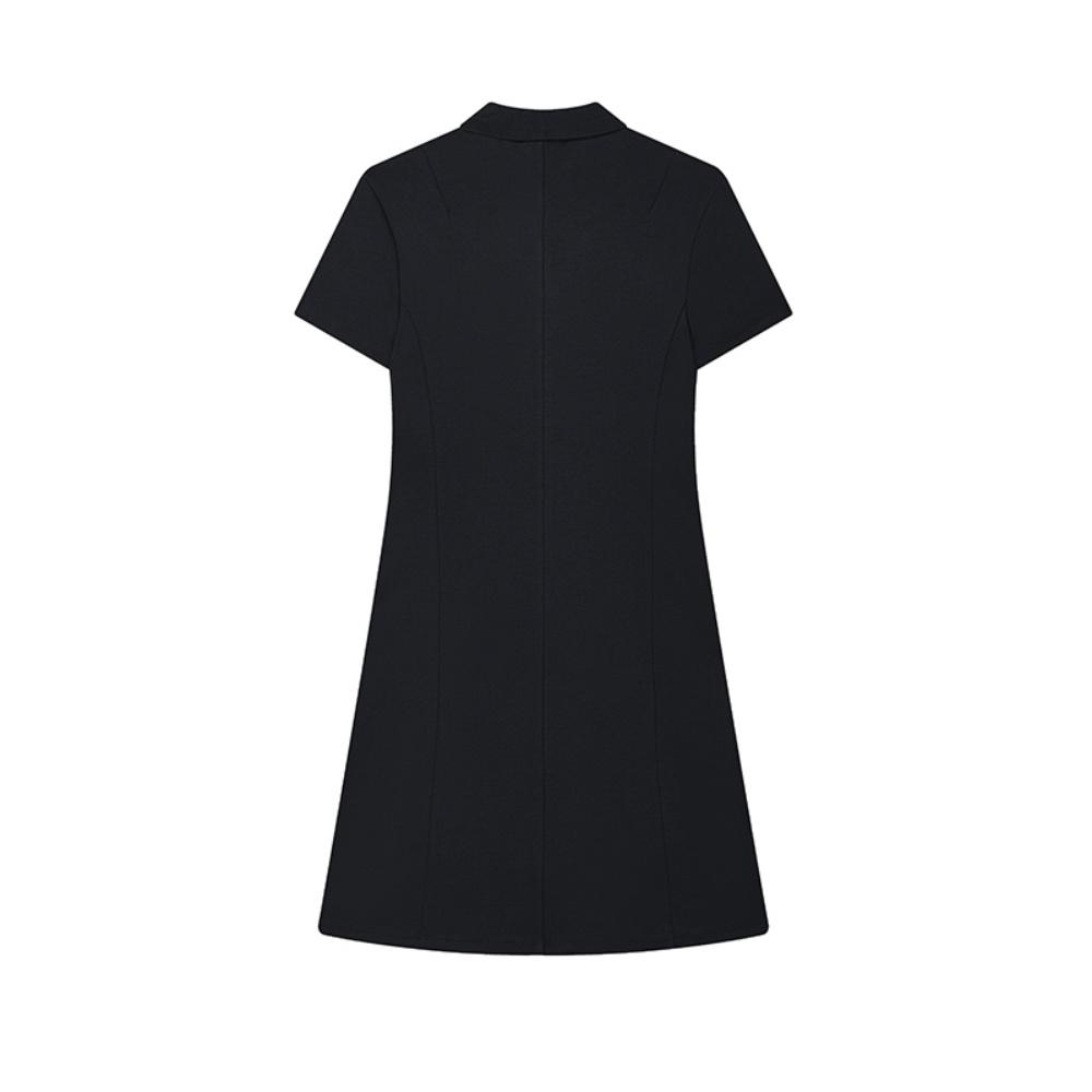 FILA Lifestyle Fashion Comfortable Versatile Short Sleeve Dress Women dresses Legendary-Blue F51W528303F-NV