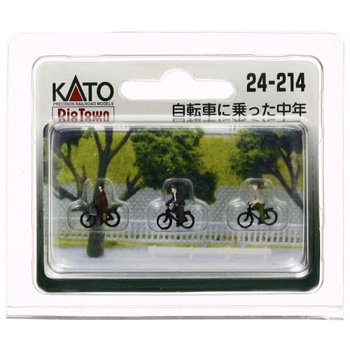

KATO N Gauge Middle-Aged Man on a Bicycle 24-214 Diorama Supplies