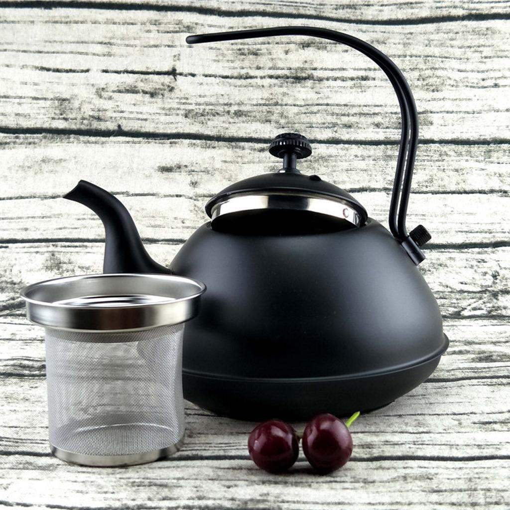 2 Kessel Kaffeekanne Edelstahl Oberseite Teekanne Teekessel