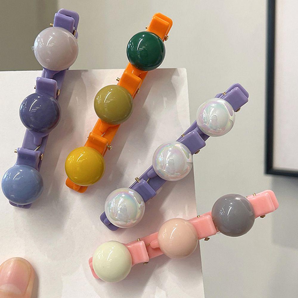 

Sweet Colorful Mermaid Color Duckbill Clip Braided Hair Clip Korean Style Hair Clip Women Hairpin