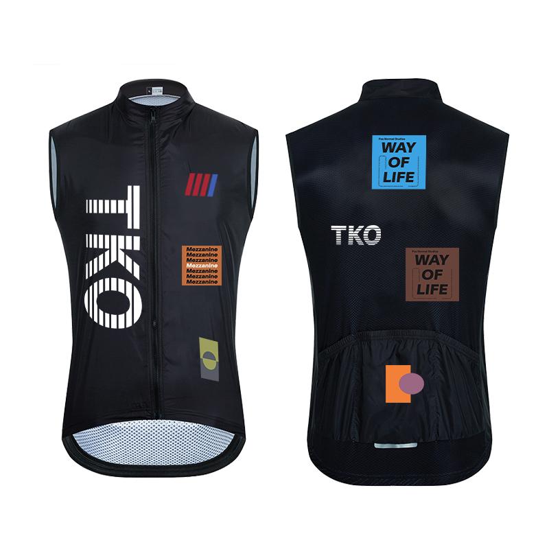 New TKO Men Jerseys Windproof Waterproof Lightweight Cycling Sleeveless Jacket Mtb Bike Uniform Bicycle Jersey Clothing Vest