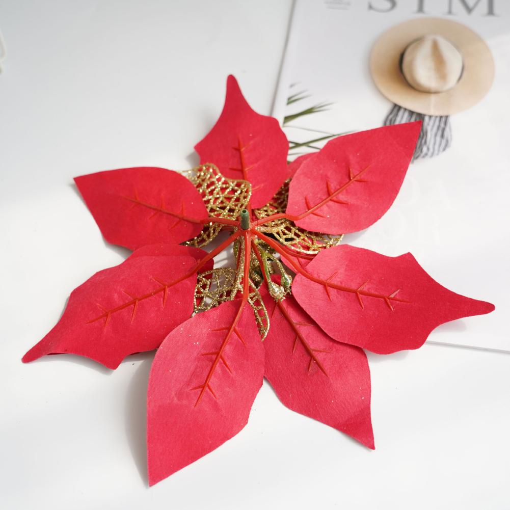 Třpytivé flitry Vánoční květiny Vánoční stromeček Umělé květiny Ozdoby Vánoce Nový rok Party Simulace Květiny Dekorace