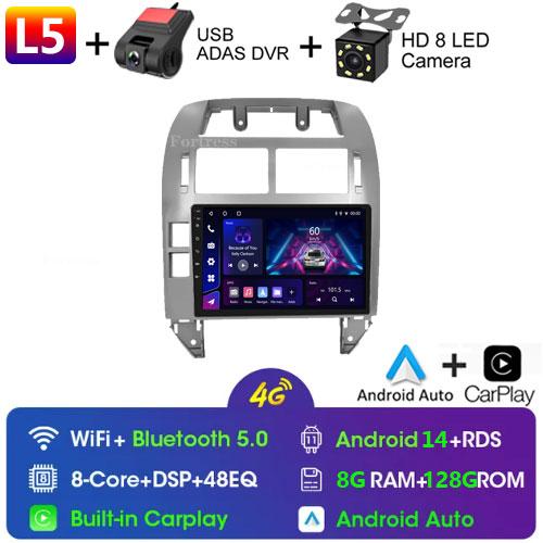 Fortress Pentru Volkswagen Polo Mk4 2001 - 2011 Radio Auto Android Player Multimedia Carplay Auto Stereo GPS Navi 2din DSP Unitate Principală