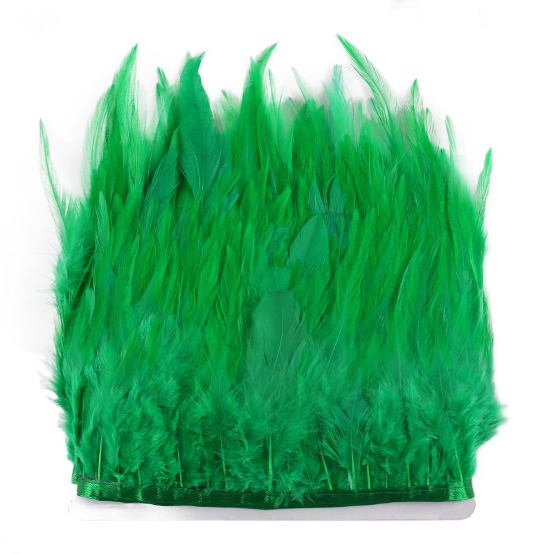 Diy White Feather White Tip Cloth Strip Jewelry Handicraft Decoration Wedding Dress Skirt Clothing Accessories